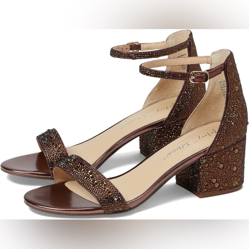 Betsey Johnson Mari Heeled Sandal Rust 8.5